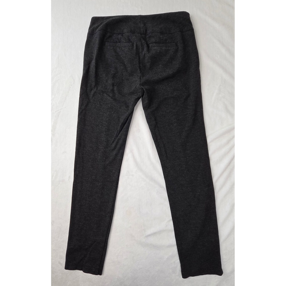 Cabi Trousers Women Size 2 Charcoal Gray Ponte Double Button Straight Excellent - Picture 2 of 10